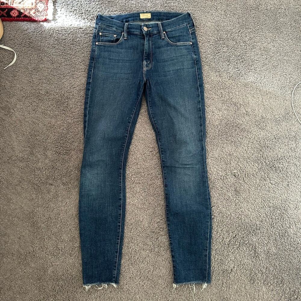 MOTHER Looker Ankle Fray Jeans